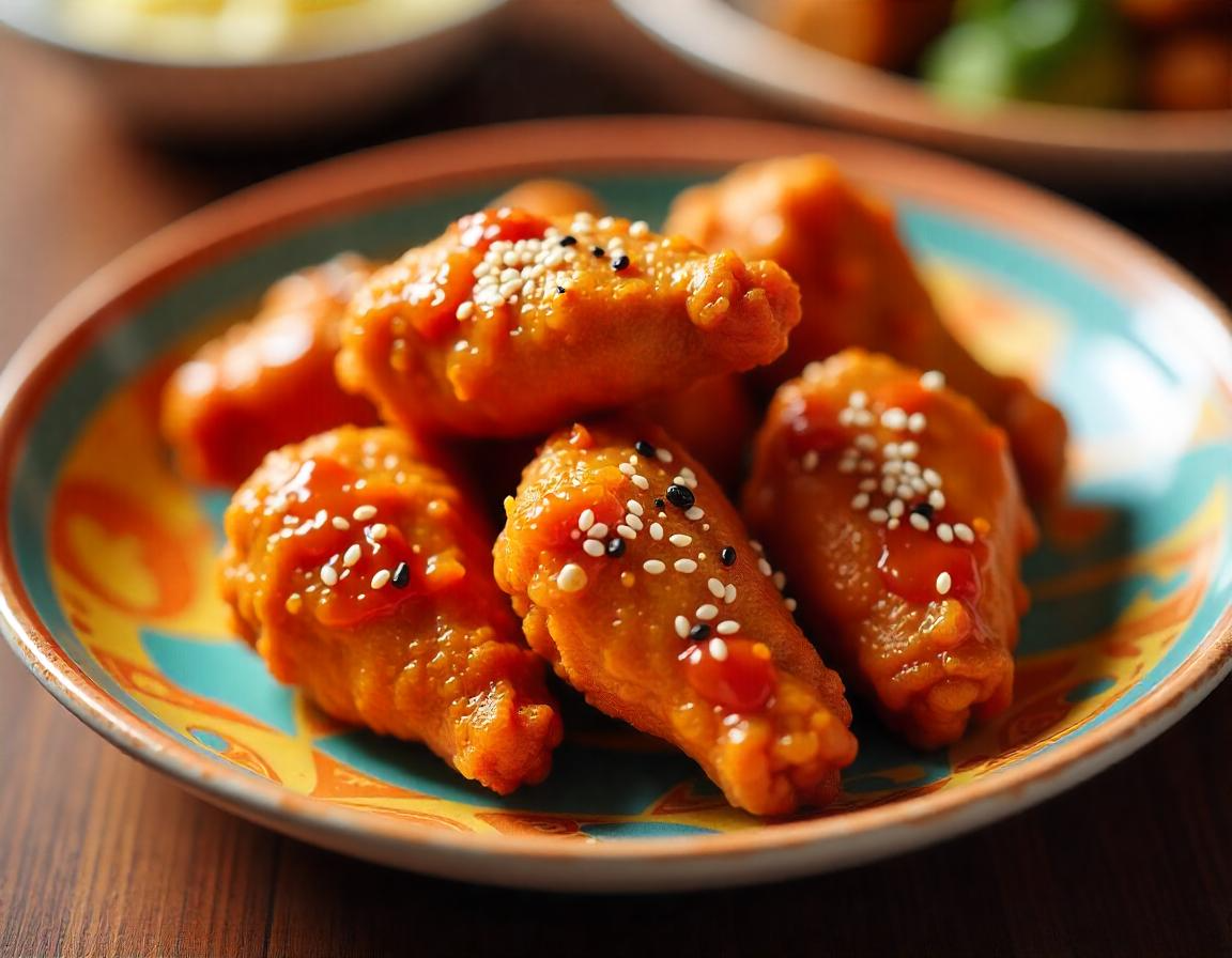 Asas de frango crocantes na airfryer