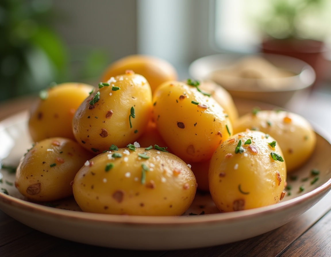 Batatas assadas na airfryer douradas e crocantes