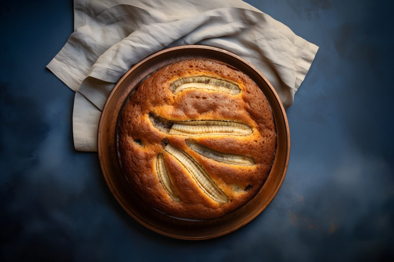 Bolo de banana na airfryer macio e dourado