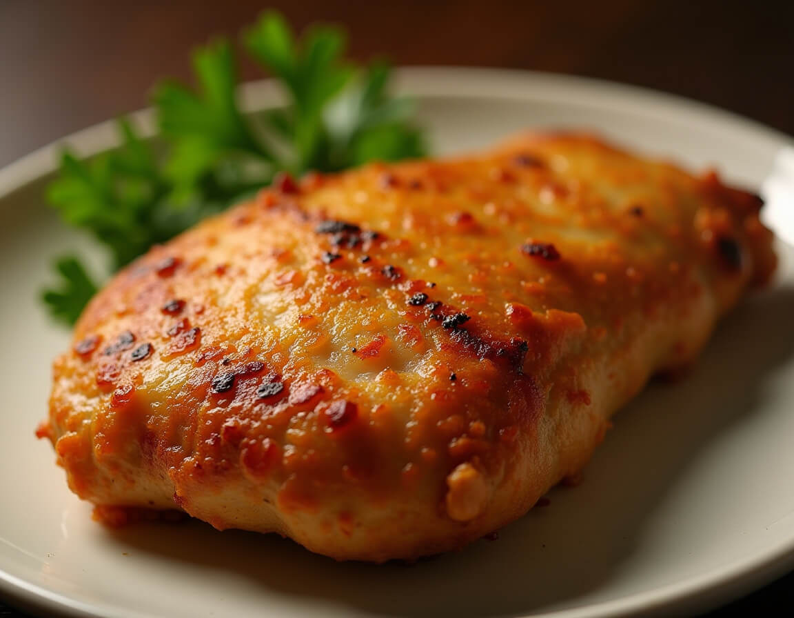 Filé de peru crocante feito na airfryer.