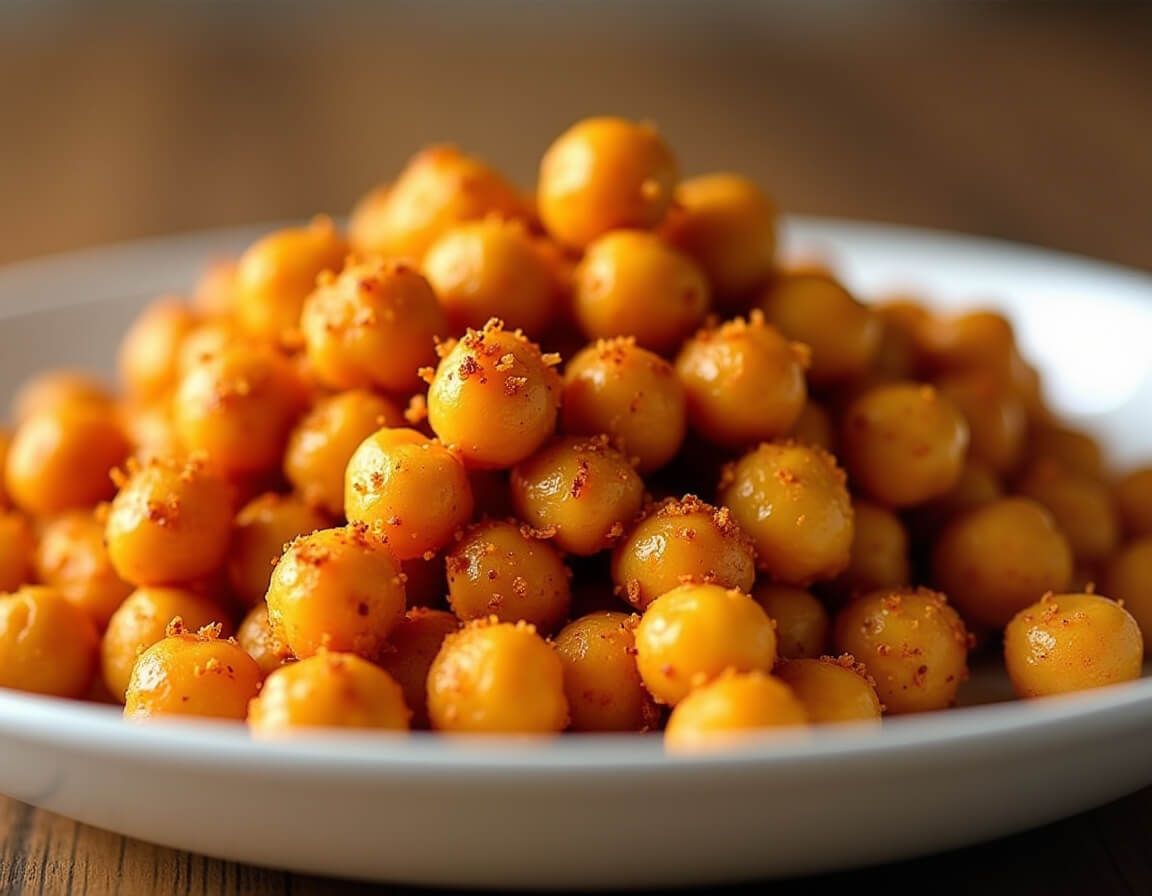 Grão-de-bico na airfryer crocante e temperado