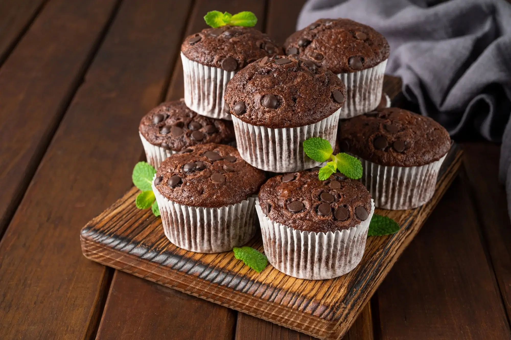 Muffins de chocolate na airfryer fofinhos e dourados