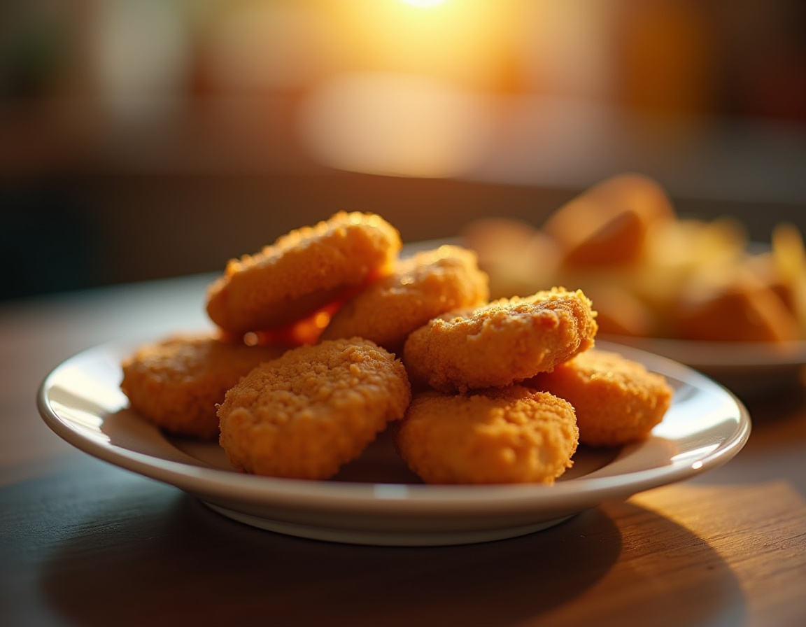 Nuggets de frango na airfryer crocantes e dourados