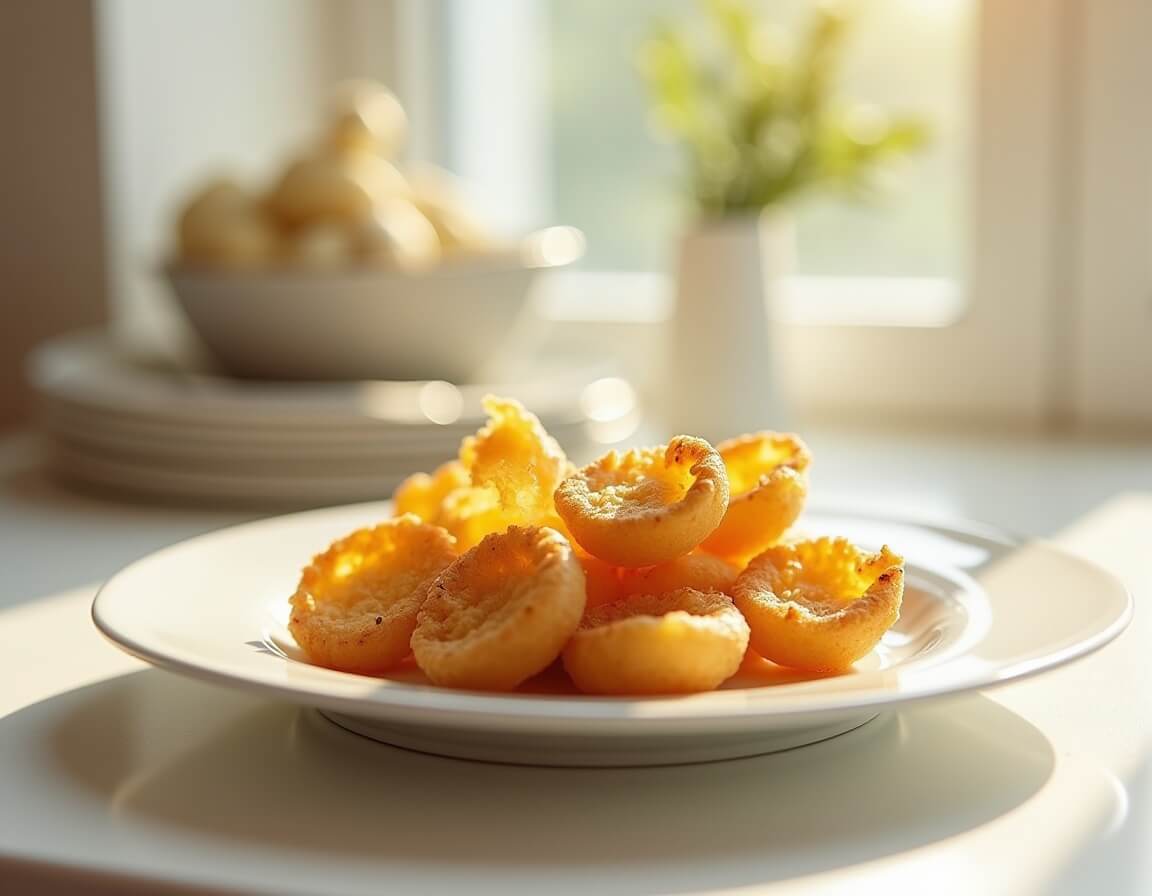 Rösti na airfryer crocante e dourado.